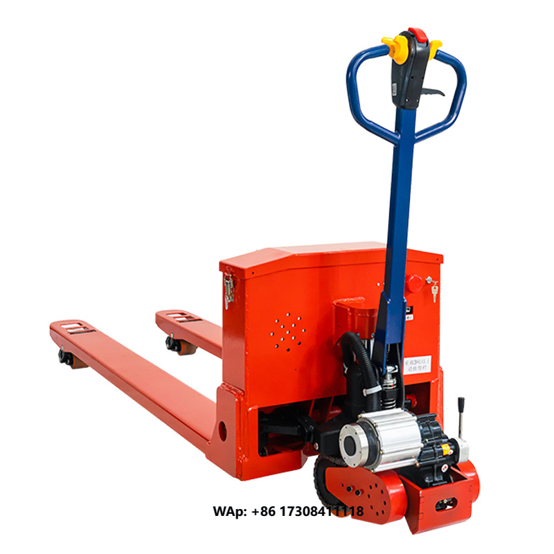 Electric Pallet Jack - 10 ton semi-elektrische pallettruck, semi-elektrische handpalletwagen,