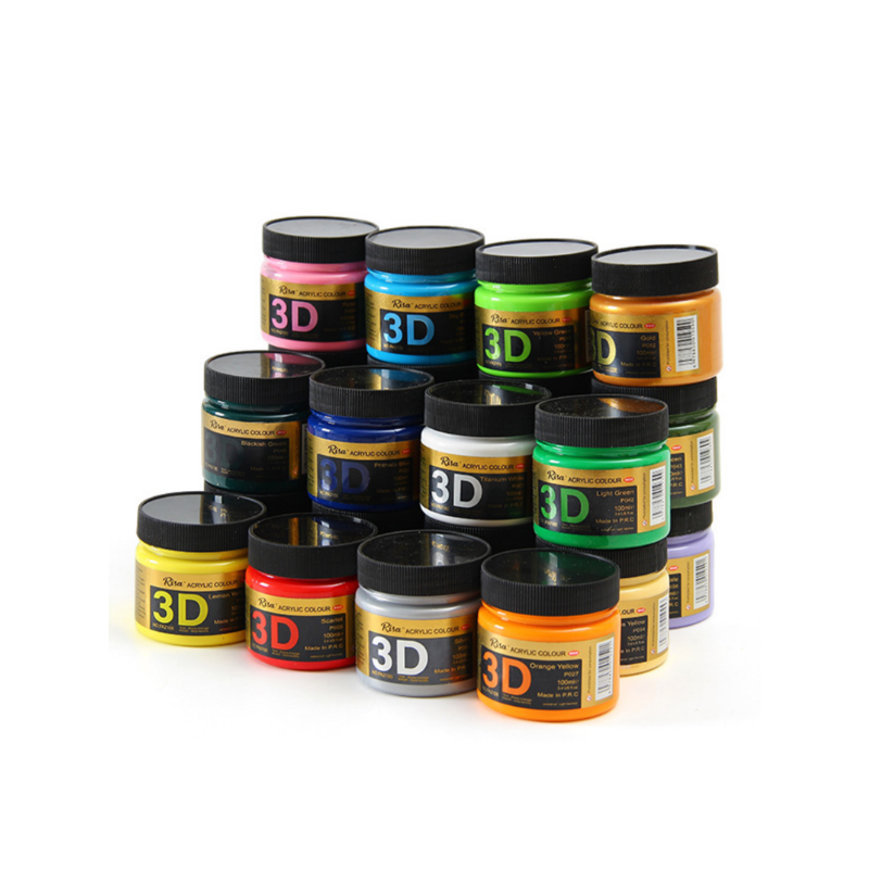 Heavy Equipment Painting - 3D-dimensionale acrylverfset – 100ml dikke, textuurrijke