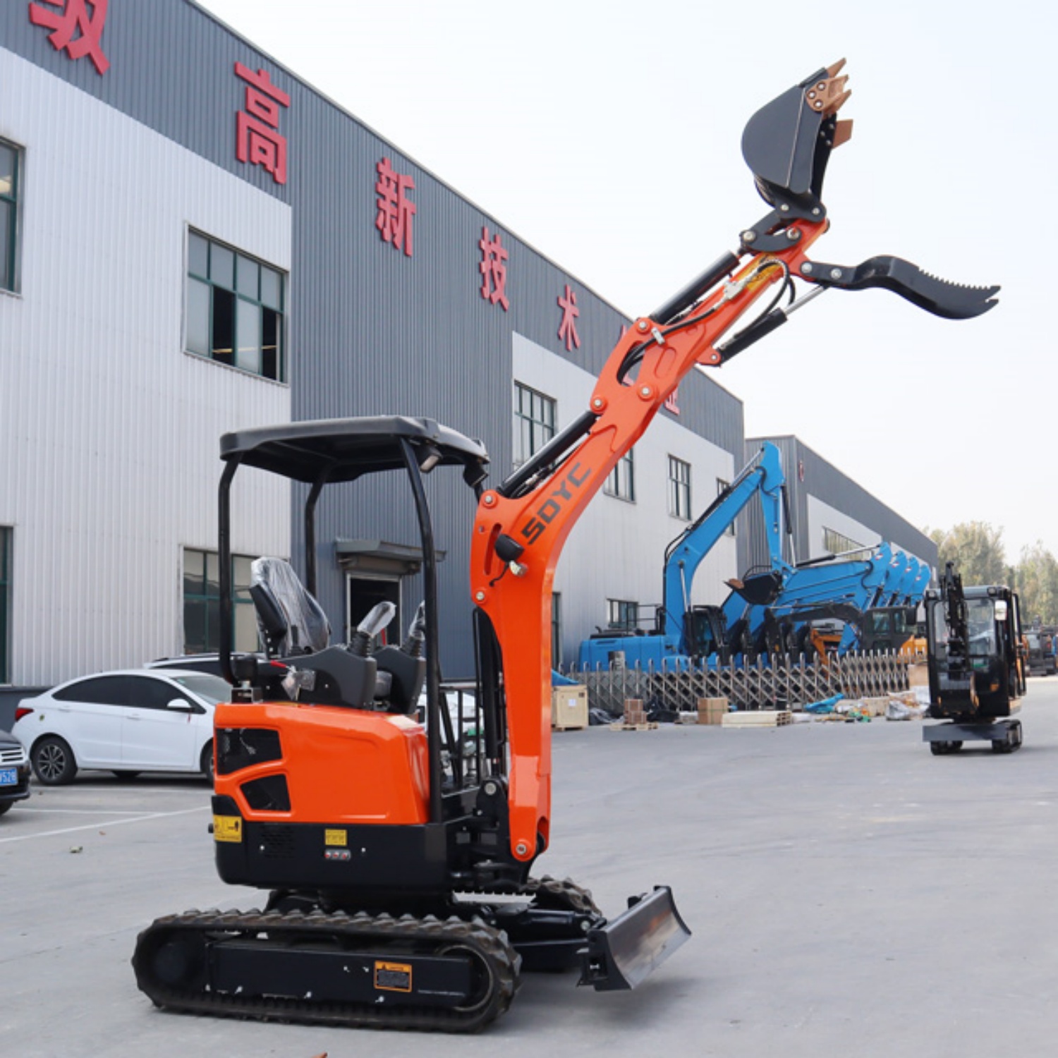 Aanpasbare hydraulische rupsgr - Heavy Equipment Landscaping recensie en prijs