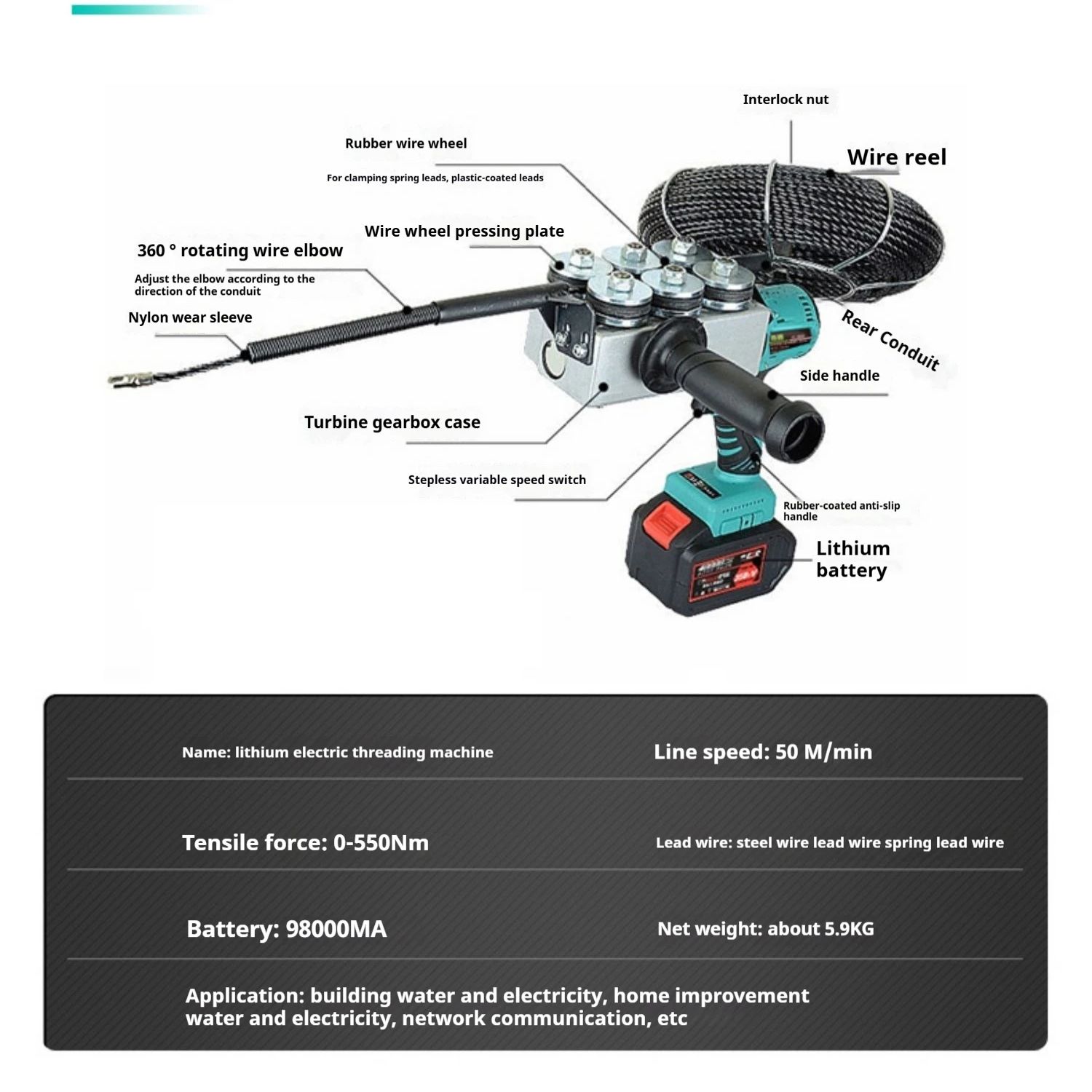 Elektrische draadinrijmachine  - Pipe Threading Machine recensie en prijs