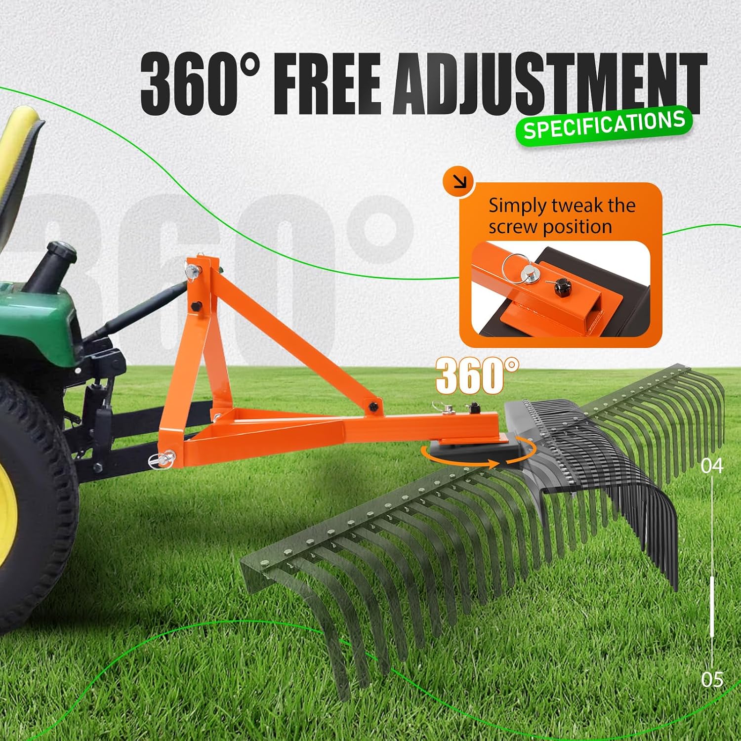 Landschapshark, achterop te ha - Heavy Equipment Landscaping recensie en prijs